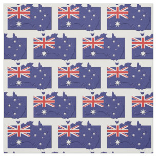 Tecido Mapa do Sinalizador AUSTRALIA