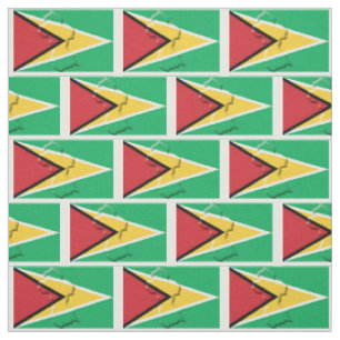 Tecido Mapa Patriótico da GUYANA FLAG