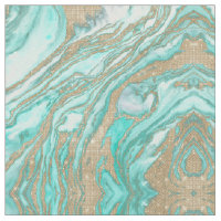 Marble do Enfumaçado Teal Dourado Sequin Glitter
