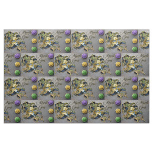 Tecido Mardi Gras, de SlipperyJoe, comemora decorativa Ve