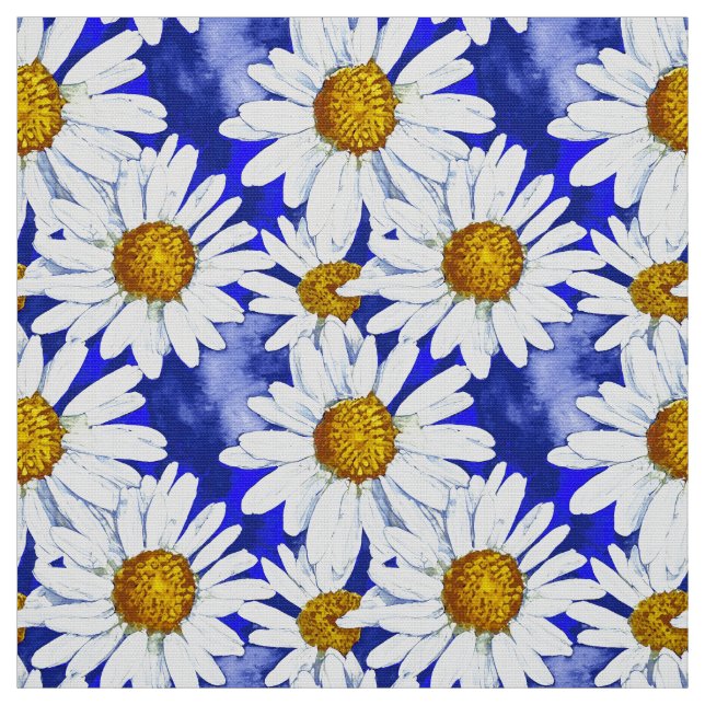 Tecido Margarida no Azul Denim (Modelo)