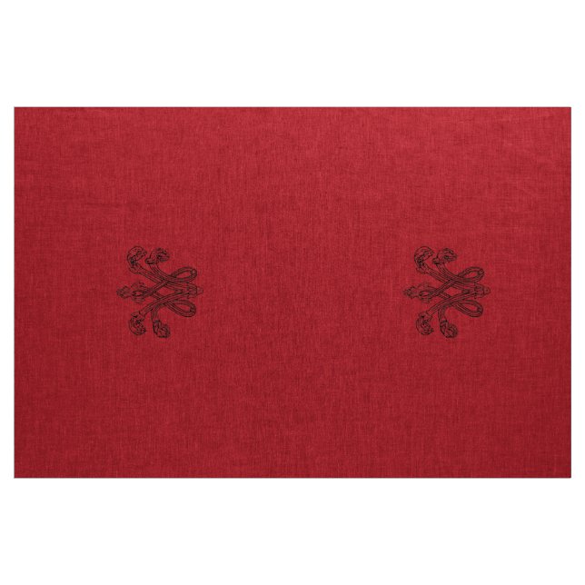 Tecido Marie Antoinette initial monogram upholstery panel (Jarda)