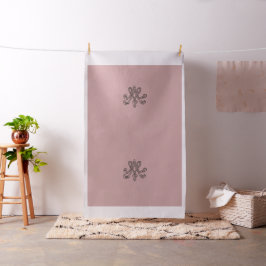 Tecido Marie Antoinette initial monogram upholstery panel