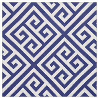 Tecido Marinho Azul Branco Med Chave Grega Diag T Padrão