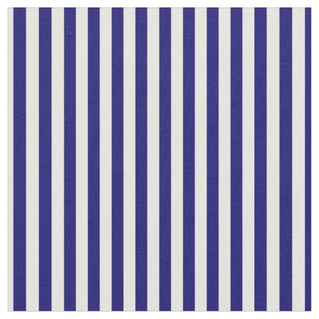 Tecido Marinho Azul e Bandas Brancas (Detalhe)