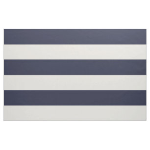 Tecido Marinho Azul e Faixa de marfim Grande Escala