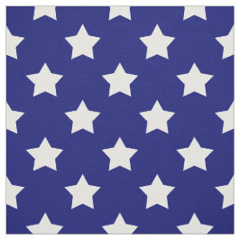 Tecido Marinho-Azul Estrelas Brancas Padrão Têxtil Decora