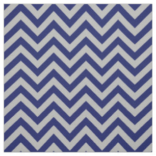 Tecido Marinho Cinza Azul LG Chevron ZigZag Padrão 12I