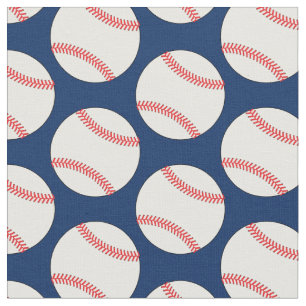 Tecido Marinho de esportes de beisebol azul