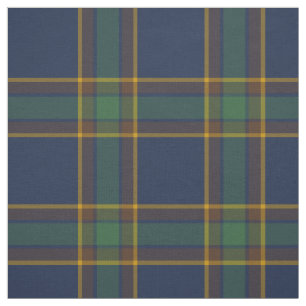 Tecido Marinho de padrões McGovern Tartan e Xadrez verde