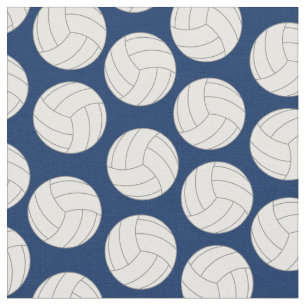 Tecido Marinho de Voleibol Esportivo Azul