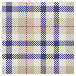 Tecido Marinho Khaki Blue Burgundy White XL Xadrez Tartan