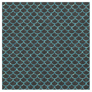 TECIDO MÁRMORE SCALES1 PRETO & ÁGUA AZUL ESVERDEADO