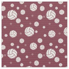 Tecido Maroon Voleibol Chevron Padrão