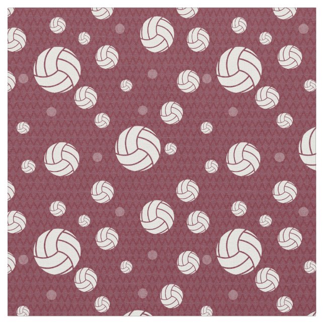 Tecido Maroon Voleibol Chevron Padrão (Detalhe)