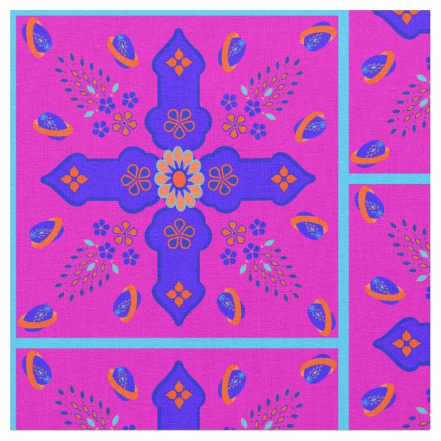 Tecido Marrakesh Arabesque inspirado com ovos repetir bri (Detalhe)