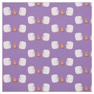 Tecido Marshmallows cor-de-rosa lindos por desenhos anima