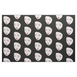 Tecido Máscara de Geisha