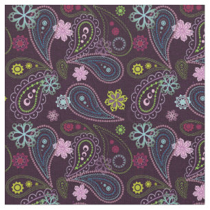 Tecido Máscara Paisley DIY do Retro 60