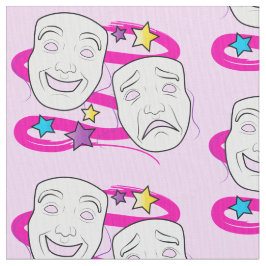 Tecido Máscaras do drama da comédia e da tragédia