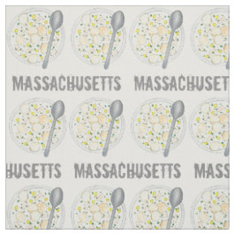 Tecido Massachusetts New England Clam Chowder Foodie MÃES