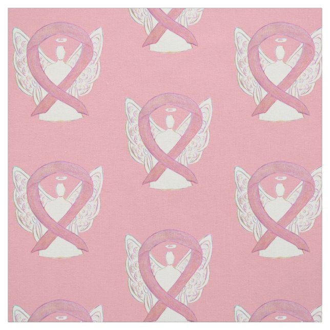 Tecido Material de anjo de sensibilização rosa com Cancer (Modelo)