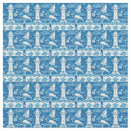 Tecido Material de padrão de farol de praia