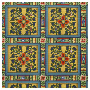 Tecido Matérias têxteis tradicionais da pintura mural d