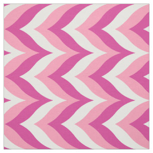 Tecido Matizes De Padrão De Chevon Zigzag Cor-De-Rosa E B