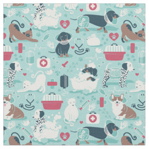 Tecido Medicamentos veterinários, cães e gatos amigos