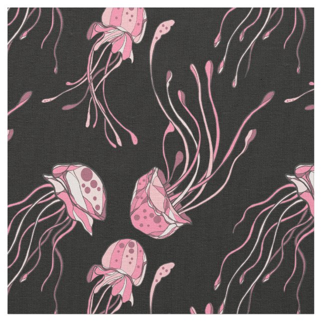 Tecido medusa rosa bonito (Detalhe)