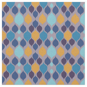 Tecido Meio século 1960s Pastel geométrico