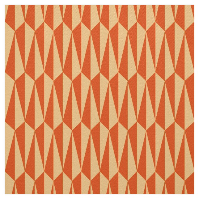 Tecido Meio século geométrico, máscaras da laranja (Modelo)
