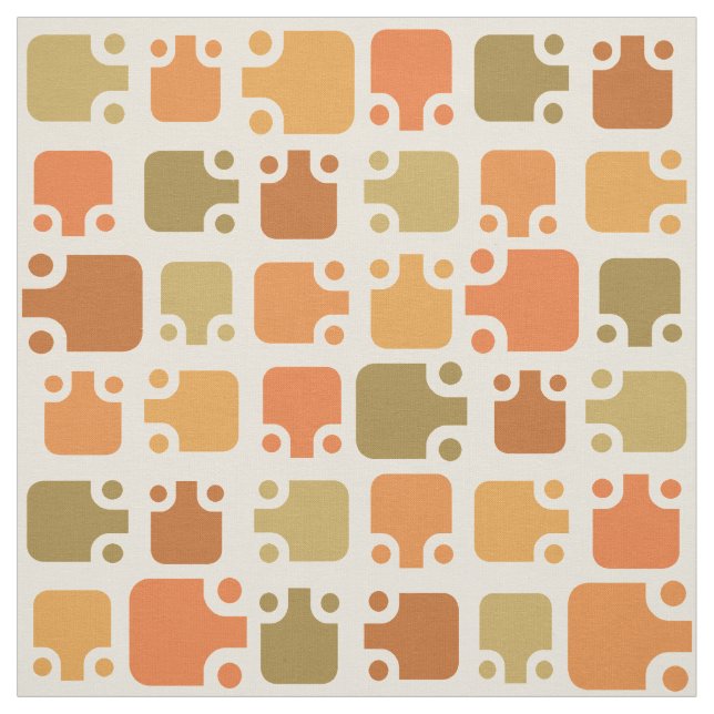 Tecido Meio século Modern Pattern Ochre (Modelo)