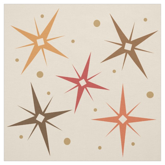 Tecido Meio século Modern Stars Sky (Modelo)