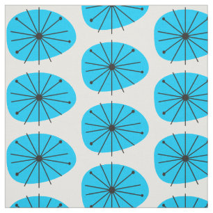 Tecido meio século Moderno Blue Blast Starburst Impress