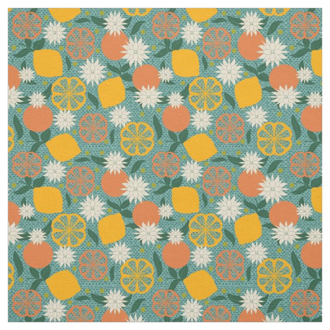 Tecido Meio século Moderno Citrus  (Modelo)