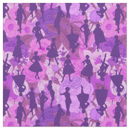 Tecido meio século roxo da década de 1950, mulheres da si