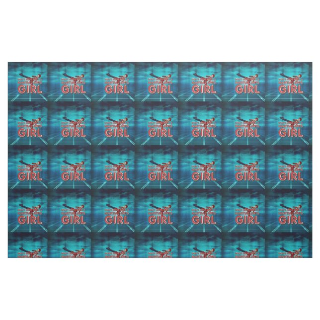 Tecido Menina SUPERIOR das artes marciais (Fat Quarter)
