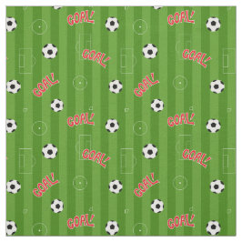 Tecido Meta de futebol e faixas verdes