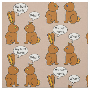 Tecido Meus danos do bumbum! - Que? Teste padrão do