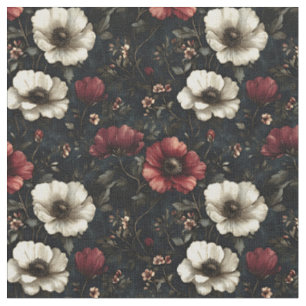 Tecido Midnight Bloom - Dark Moody Floral