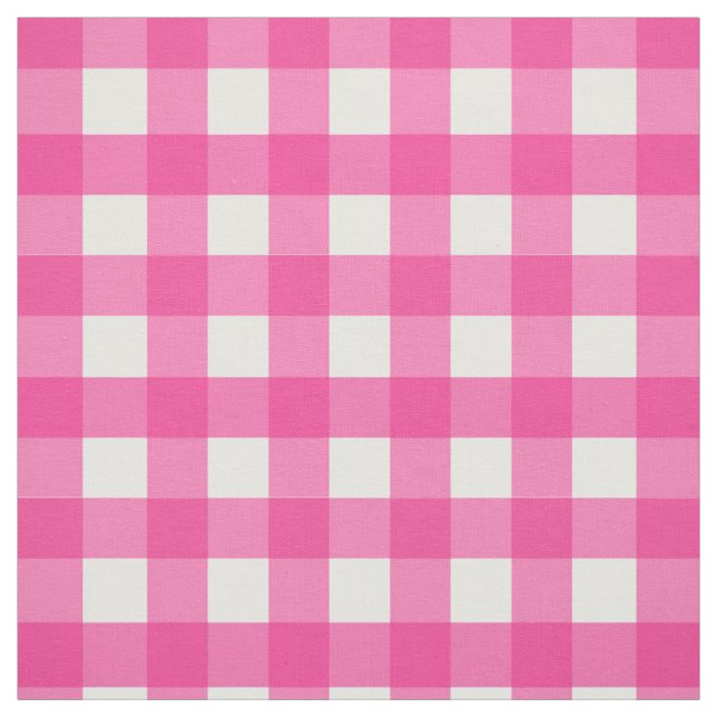 Tecido Mini verificação de Gingham Rosa (Modelo)