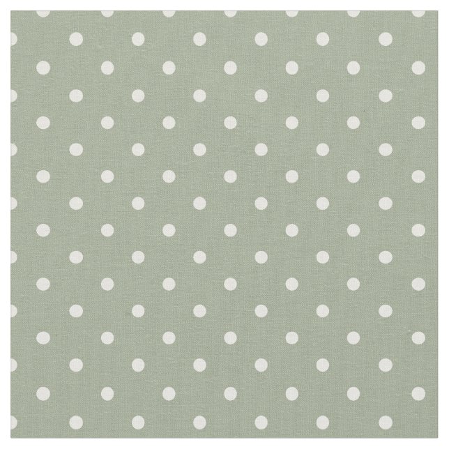 Tecido Minimalista Moderno Bolinhas Verde Sage Neutro (Detalhe)