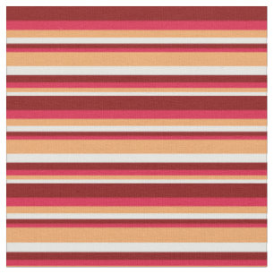 Tecido Mint Cream, Brown, Crimson & Maroon Lines