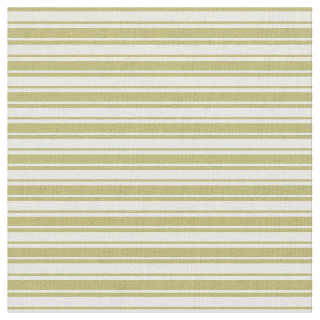 Tecido Mint Cream & Dark Khaki Patterno de Stripes (Detalhe)