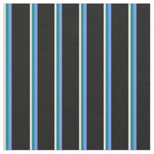Tecido Mint Cream, Teal, Cornflower Blue e Black