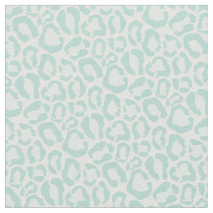 Tecido Mint Leopard Animal Print