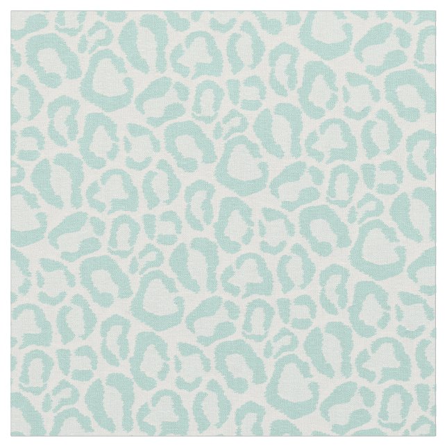 Tecido Mint Leopard Animal Print (Detalhe)