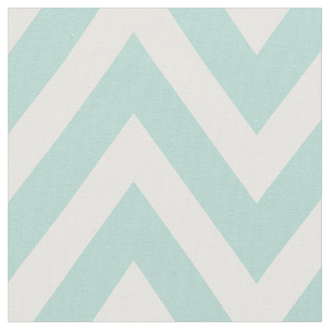 Tecido Mint Modern Chevron Grande Escala (Detalhe)